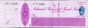 National Provincial Bank Limited, Ramsgate branch,19[37], unused cheque - Image 1