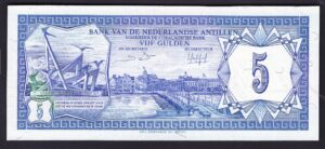 Netherlands Antilles, Bank Van Nederlandse Antillen, 5 Gulden, 1-6-1984 (Pick 15b). AUNC.