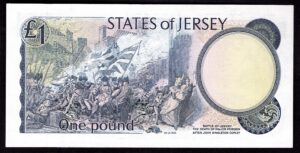 Jersey, States Issue, £1 (1976), last series, low number LB000252 (BYB JE12a). AU-UNC. - Image 2
