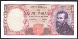 Italy, Banca d'Italia, 10,000 lire, Carli-Pacini, 4-1-1968, H0331 056985 (Pick 97d). AUNC.