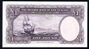 New Zealand, Reserve Bank of New Zealand, £1, Hanna signature (1940-55) (Pick 159a). AEF. - Image 2