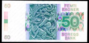 Norway, Noregs Bank, 50 kroner, 1995, 1314183698 (WPM 42f). VF-EF. - Image 2