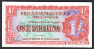 GB Military; British Armed Forces, 1 shilling (1948), threaded variety. (Pick M18a). GVF.