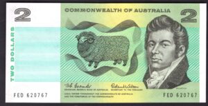Australia, Reserve Bank, Coombs-Wilson, $2 (1966), FED 620767, Crisp GVF.