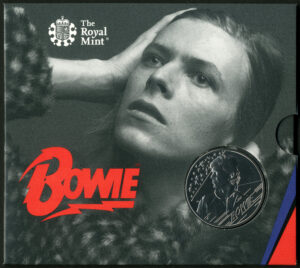 Bowie, Life on Mars, £5 Brilliant Uncirculated coin pack, Royal Mint - Image 1