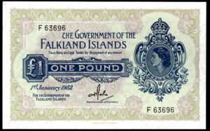 Falklands, Government Issue, £1, 1st January 1982 (Pick 8d). AUNC.