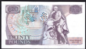 Bank of England, J.B. Page, 20 pounds, (1970), D59 series (EPM B328). GEF. - Image 2
