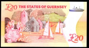 Guernsey, States Issue, £20, (1995), series A (BYB GU63a). UNC. - Image 2