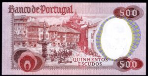 Portugal, Banco de Portugal, 500 escudos, 4-10-1979 (Pick 177a), series AN . EF. - Image 2