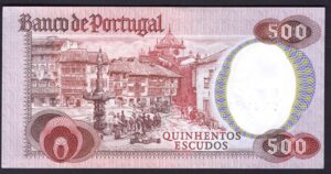 Portugal, Banco de Portugal, 500 escudos, 4-10-1979 (Pick 177a), series CX . EF. - Image 2