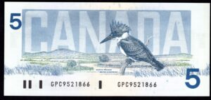 Canada, Bank of Canada, $5, 1986, series GPC (Pick 95c). AUNC. - Image 2