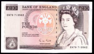 Bank of England, Gill, £10 (1988), EN79 713562 (Duggleby B354). GVF.