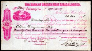 The Bank of British West Africa Ltd, Bill of Exchange,  [7th September], 189[8] - Image 1