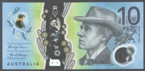 Australia, Reserve Bank, $10, 2017, various series, polymer (WPM new). UNC.
