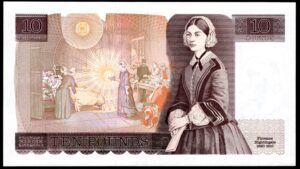 Bank of England, Gill, £10 (1988), series JN45 (Duggleby B354). GEF/AU. - Image 2