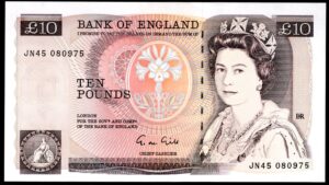 Bank of England, Gill, £10 (1988), mid series (Duggleby B354). AU-UNC.