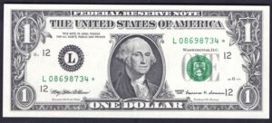 U.S.A., Federal Reserve, $1, 1999, San Francisco, replacement, L-------* (Pick 504r). UNC.