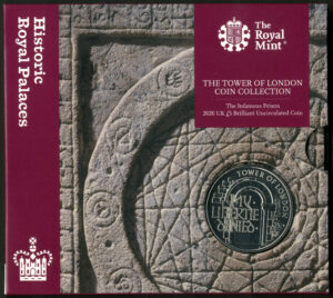 2020 Tower of London Collection, Infamous Prison, £5 Brilliant Uncirculated coin pack - Image 1