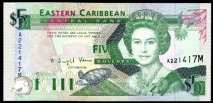 East Caribbean States, Montserrat, $5, A221417M, (1993). AU-UNC.