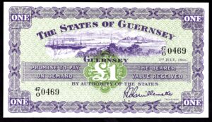 Guernsey, States Issue, £1, 1-7-1966, 47/O 0469. EF.