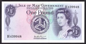 Isle of Man, Government Issue, £1, (1976), series H (BNYB IM32c). AUNC.