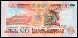 East Caribbean Central Bank, $20 (2008). MB877946. (WPM 49). AU-UNC. - Image 2