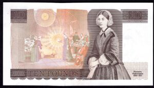 Bank of England, Gill, £10 (1988), series ET83 (Duggleby B354). AU. - Image 2