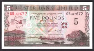 Ireland, Ulster Bank Limited, £5, 25-11-2006, George Best (BNYB NI.818), AUNC