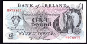 Ireland, Bank of Ireland, £1, (1984), H978877 (BNYB NI.205), AUNC