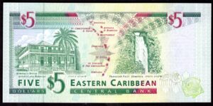 Antigua, Eastern Caribbean Central Bank, $5 (1994), C674212A (WPM 31a). AU-UNC. - Image 2