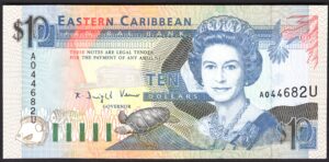 Anguilla, Central Bank, $10 (1993), A044682U (WPM 27U). UNC.