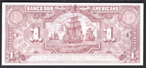 Ecuador, Banco Sur Americano, 1 sucre, unsigned remainder, 2-1-1920 (WPM 251r). AU-UNC. - Image 2