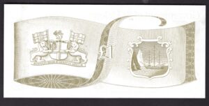 St Helena, Government Issue, £1 (1981), A/1 389176 (WPM 9a). UNC. - Image 2