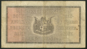 South Africa, South African Reserve Bank, £1, 22 September 1938, Fine - Image 2