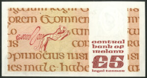 Ireland, Central Bank of Ireland, £5, 14-10-77, EF-UNC - Image 2