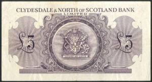 Scotland, Clydesdale & North of Scotland Bank Ltd., £5, 1st Feb 1958, J.J. Campbell, AVF - Image 2