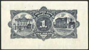 Scotland, Royal Bank of Scotland, £1, 1st June 1956, W. R. Ballantyne, VF-EF - Image 2