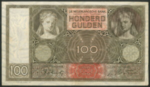 Netherlands, de Nederlandsche Bank, 100 gulden, 6th May 1942 on rev. (P51c), GVF