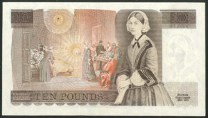 Bank of England, D. H. F. Somerset, £10, (1980), 07L last series, EF - Image 2