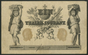 German States - Prussia: Hauptverwaltung der Staats-Schulden, 1 taler, 13-2-1861, VF - Image 2