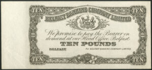 Northern Ireland, Belfast Banking Co. Ltd., £10, proof, circa 1923-1966 PMI BB76