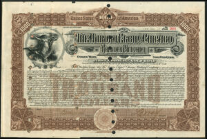 U.S.A., Aurora, Elgin and Chicago Railway Company, First Mortgage Gold Bond, 1901, $1000