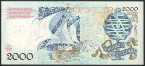 Portugal, Banco de Portugal, 2000 escudos, 23-5-1991, (Pick 186a), UNC - Image 2