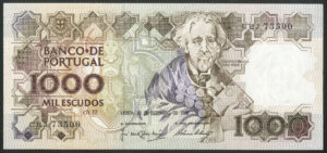 Portugal, Banco de Portugal, 1000 escudos, 22-12-1988, (Pick 181e), AUNC