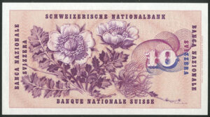 Switzerland, Banque Nationale Suisse, 10 francs, 23rd December 1959, (Pick 45e), UNC - Image 2