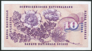 Switzerland, Banque Nationale Suisse, 10 francs, 6th January 1977, (Pick 45u), AUNC - Image 2