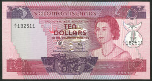 Solomon Islands, Monetary Authority, 10 dollars, (1977), Pick 7a, UNC