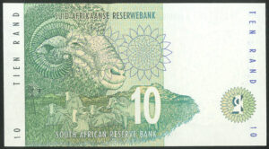 South Africa, South African Reserve Bank, 10 rand, (1993), sig. 7, Pick 123a, AUNC - Image 2
