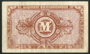 Germany, Allied Military Currency, 10 marks, 1944, Forbes printing (Pick 194a), AVF - Image 2