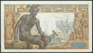 France, Banque de France, 1000 francs, 28-1-1943, Pick 102, GEF - Image 2